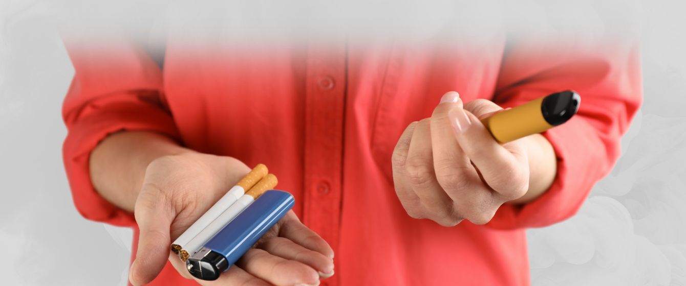 Choosing between smoking and vaping