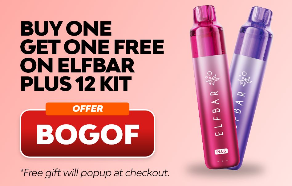 Elfbar Plus 12 prefilled vape kit - Buy 1 get 1 free.