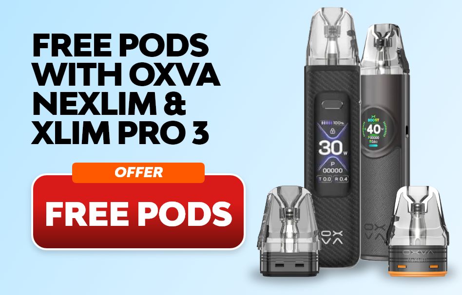 Free Pods With Oxva Nexlim & Nexlim Pro 3