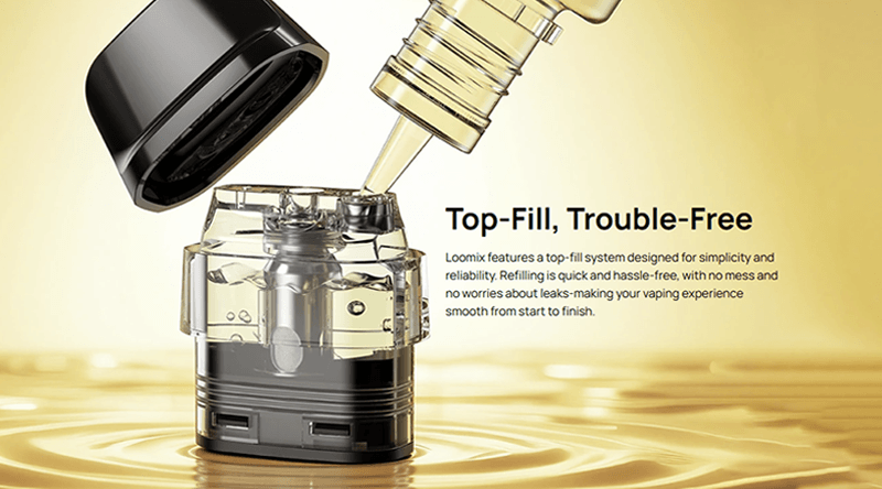 The Aspire Loomix replacement pods have multiple resistance options available.