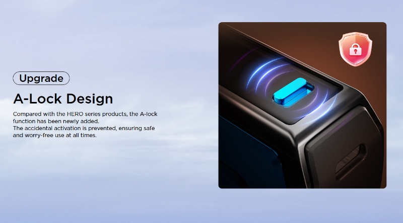 The A-Lock Design ensures safe and worry-free use.