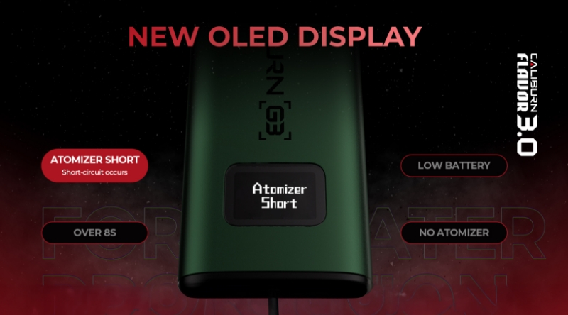 Uwell Caliburn G3 Kit - new OLED display