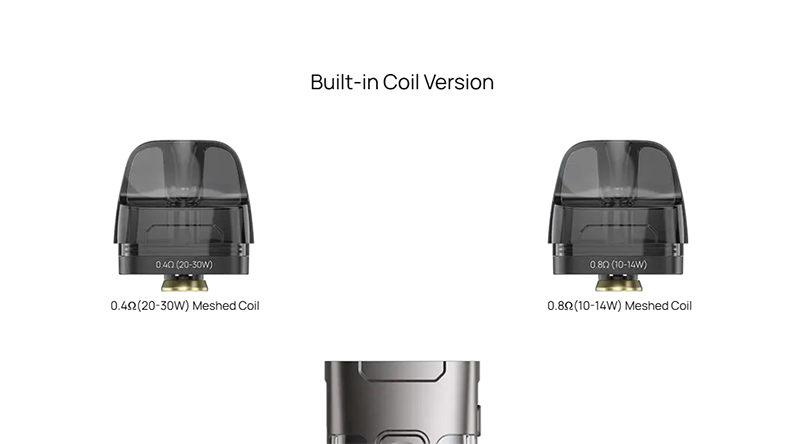 Aspire Veynom Air replacement pods support MTL, RDL and DTL vaping.