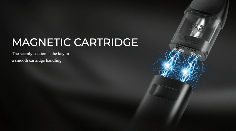 The Uwell Caliburn A2 vape pods feature a magnetic cartridge connection.