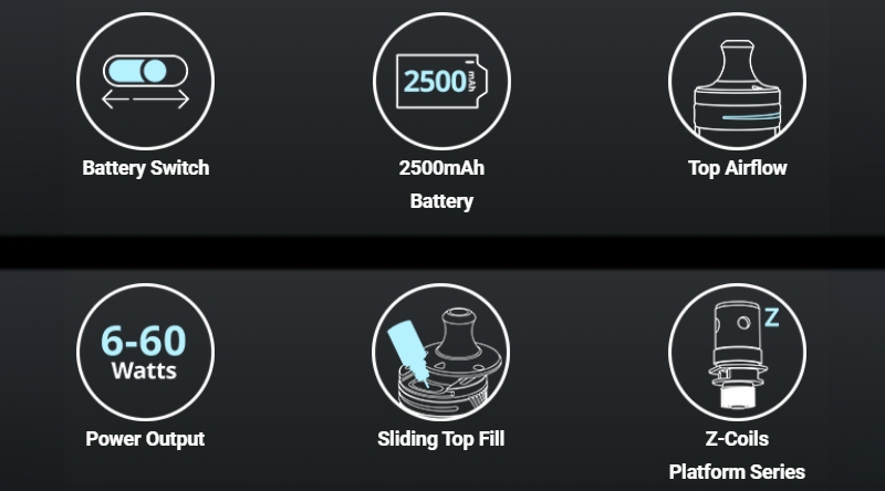 Innokin Coolfire Z60 Zlide Top Kit