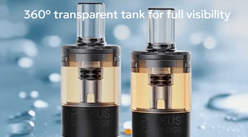 The Innokin Plexus vape pods features innovative 360 degree transparent tank.