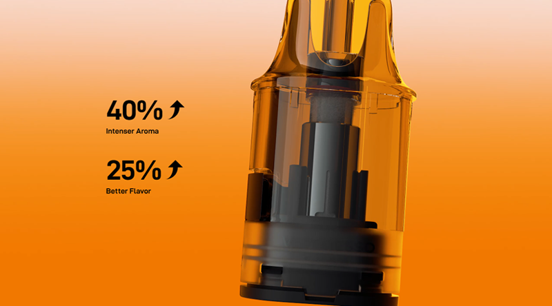 The Vaporesso Vibe Dual Mesh Smart vape pods feature advanced dual mesh coil technology.