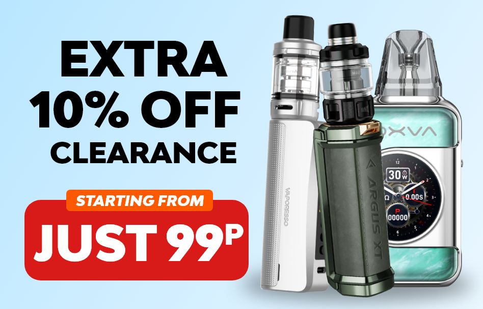 Save an extra 10% on clearance products, from just 99p.