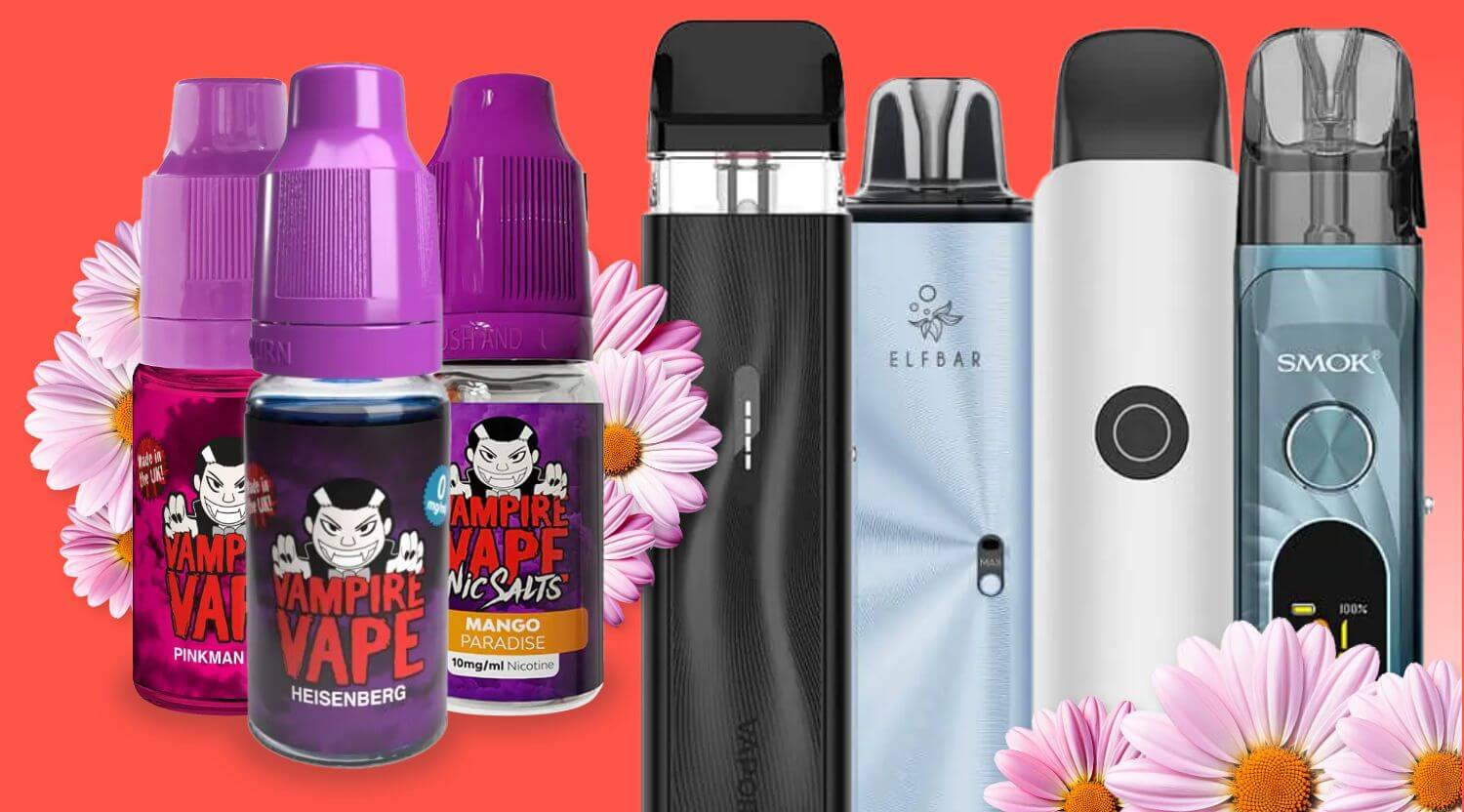 Purchase a selected vape kit from top brands and get a free e-liquid.