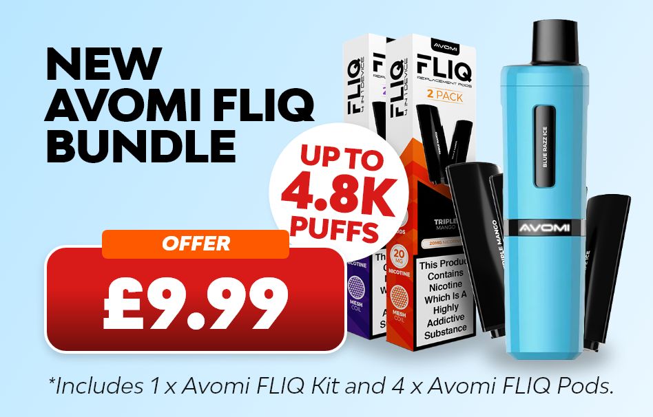 New Avomi FLIQ Bundle - £9.99 and up to 4.8K puffs.