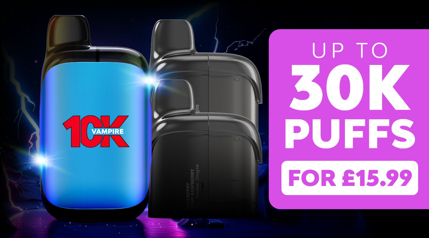 Shop Vampire 10K Bundle - Up to 30K puffs for £15.99.