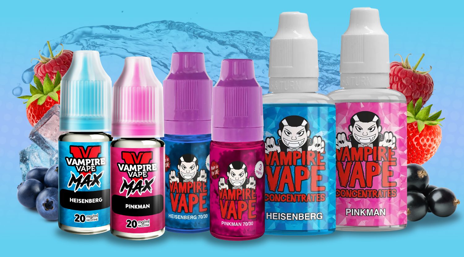 Earn x2 points when you purchase any Heisenberg or Pinkman flavour by Vampire Vape.