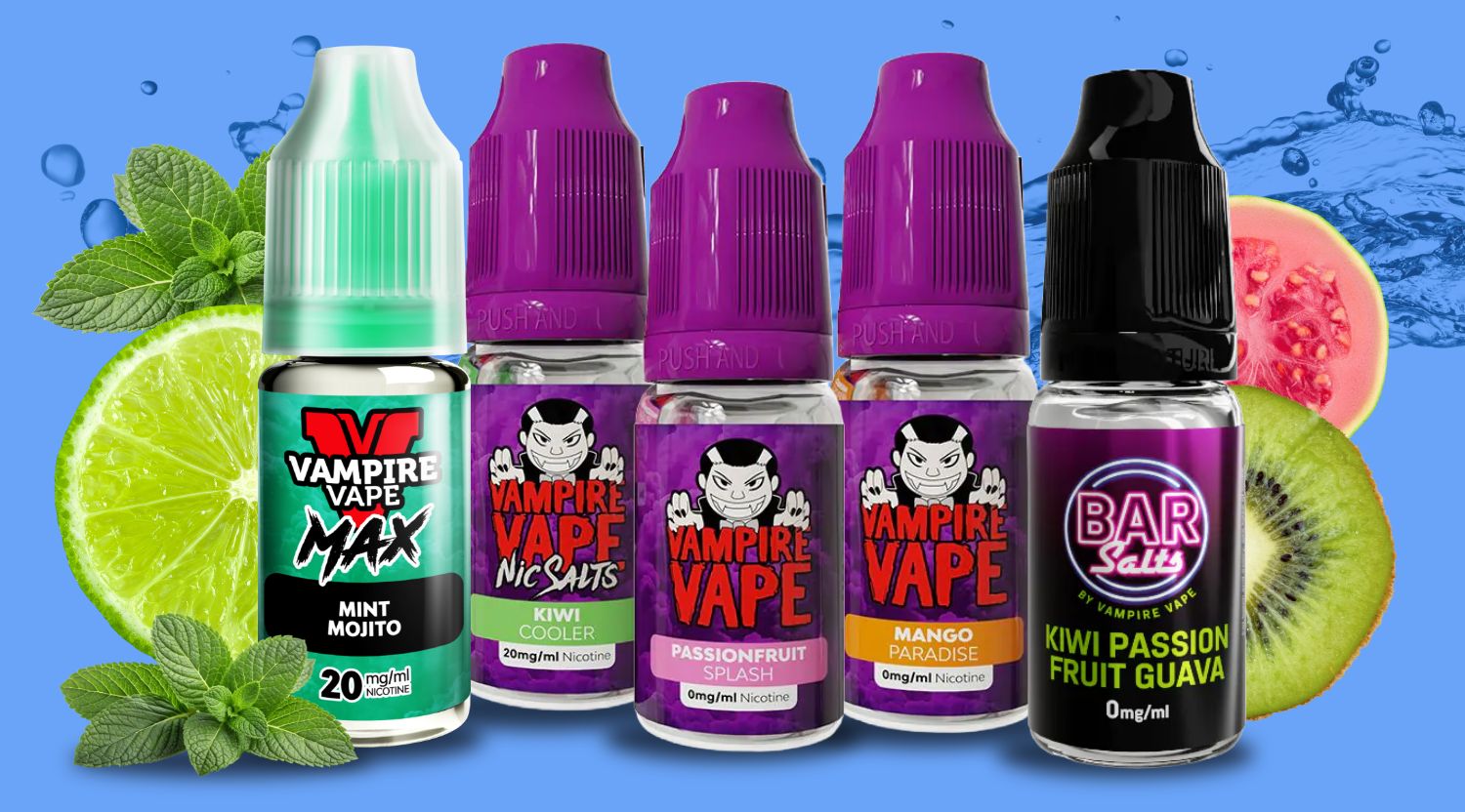 Earn x2 points when you purchase any summer drink flavour e-liquid by Vampire Vape.