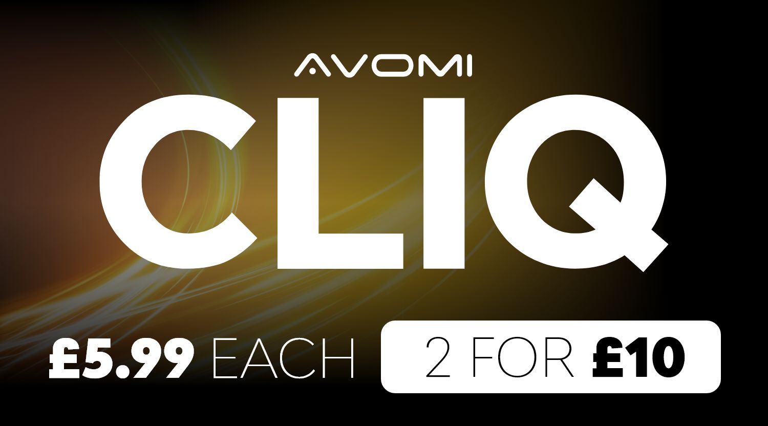Shop Avomi CLIQ prefilled kits - £5.99 or 2 for £10.