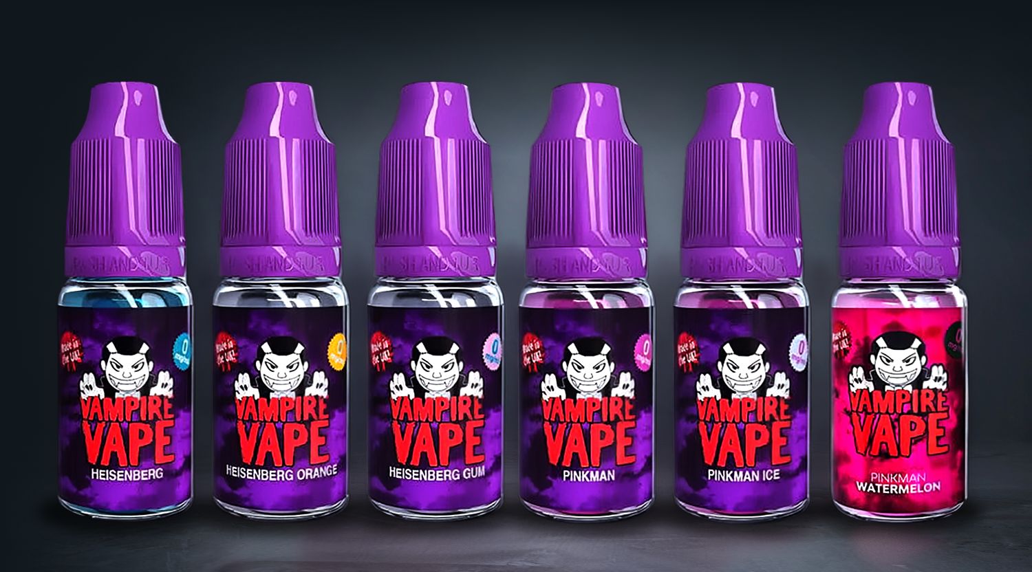 Shop Vampire Vape heisenberg & pinkman 10ml freebase and earn x2 points.