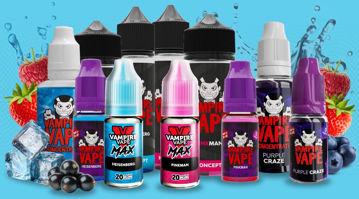 Earn x2 points when you purchase any heisenberg, pinkman or purple craze flavour.