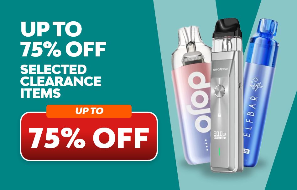 Save up to 75% on selected clearance products.