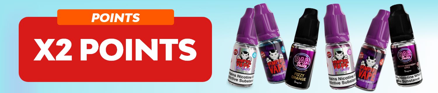 Double Points on vv 10ml eliquids