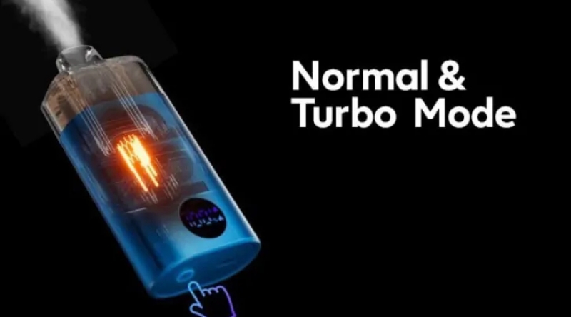 The DOJO BLAST 6000 Vape Kit has a dual-mode function, normal mode and turbo mode.