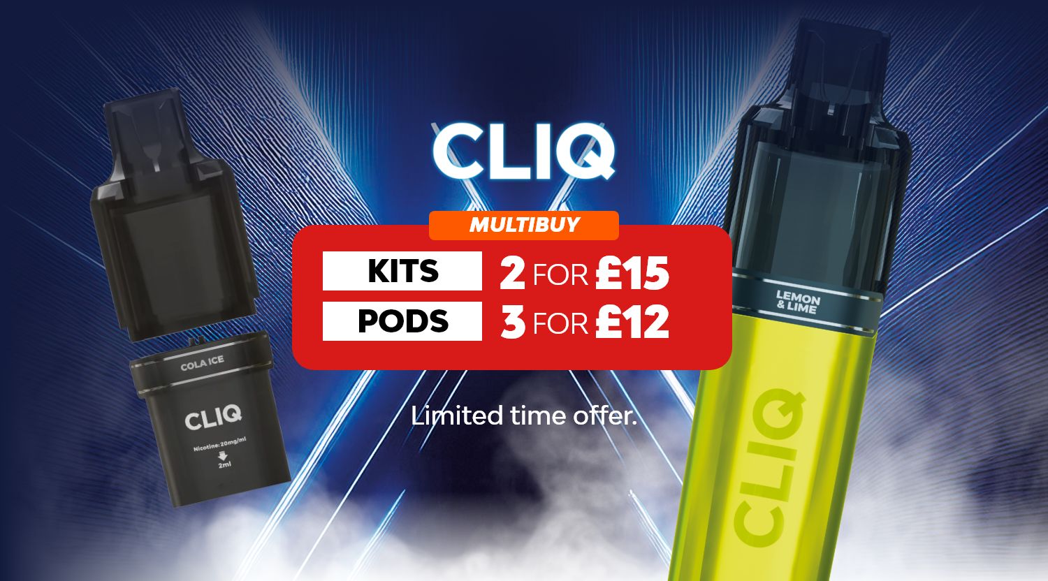 New multibuys available now on Avomi Fliq and Cliq prefilled kits and pods.