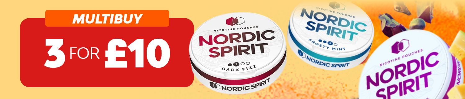 Nordic Spirit Nicotine Pouches - Any 3 for only £10.