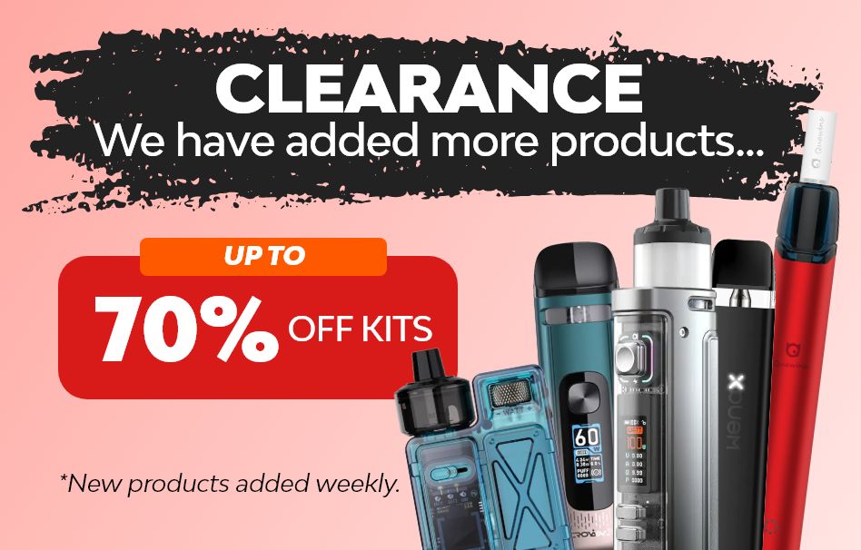 Shop vape kit clearance and save up to 70% off all vape kits.