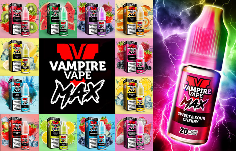 New Vampire Vape Max Nic Salt Range