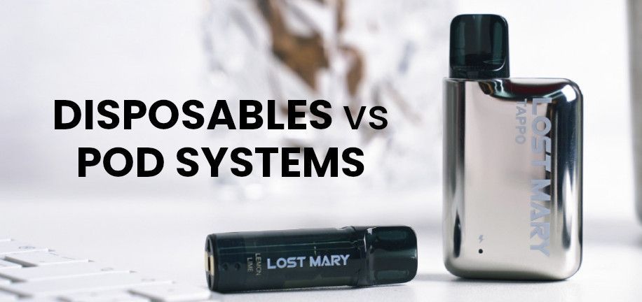 We look at the difference between disposable vapes and replacement pod systems