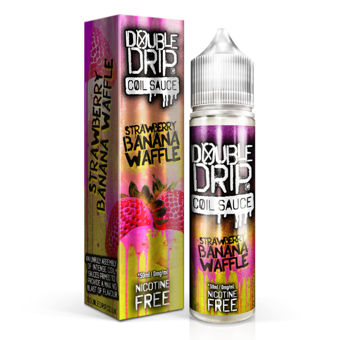 Double Drip Coil Sauce Shortfill - Strawberry Banana Waffle - 50ml