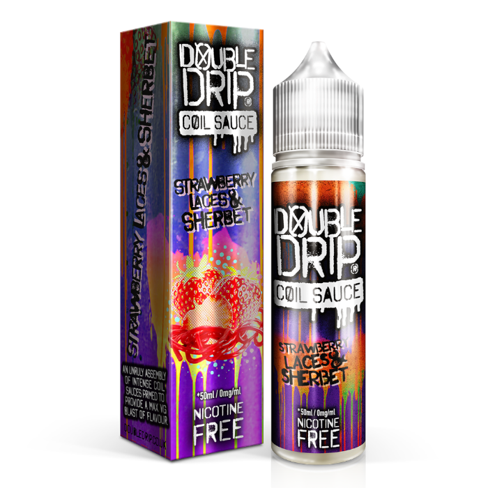 Double Drip Coil Sauce Shortfill - Strawberry Laces & Sherbet - 50ml