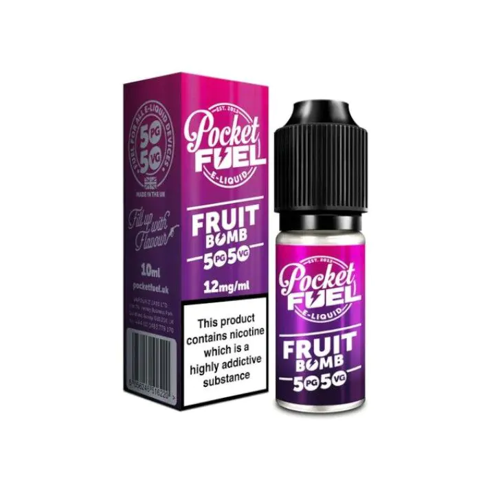 Pocket Fuel 50/50 Fruit Bomb 10ml Vape Juice