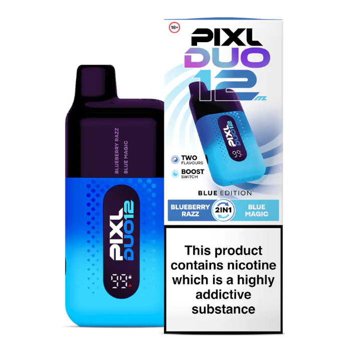 Pixl Duo 12 Prefilled Vape Kit  12,000 Puffs, USB-C