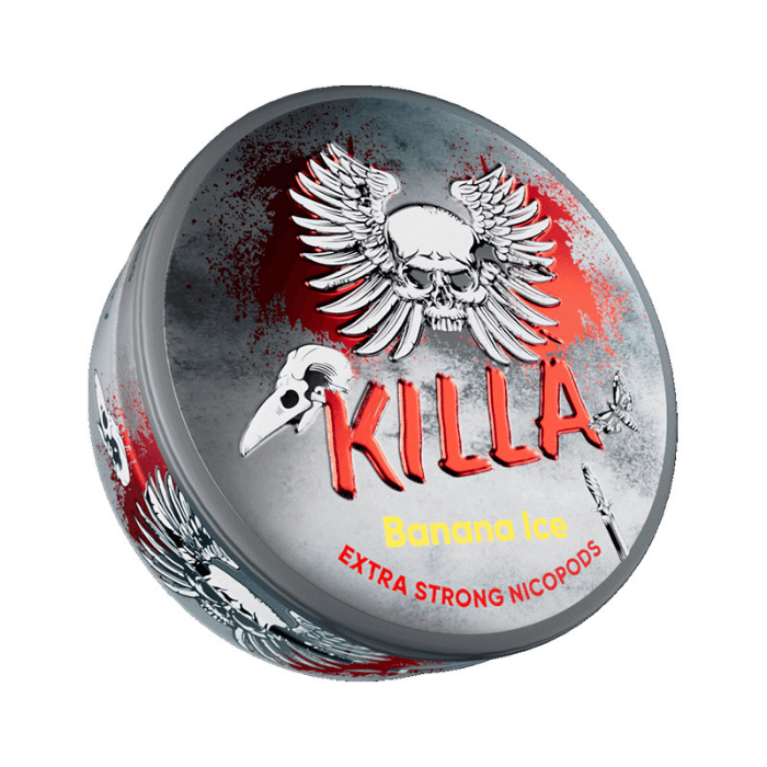 Killa Nicotine Pouch - Banana Ice - 16mg Killa Nicotine Pouch - Banana Ice - 16mg