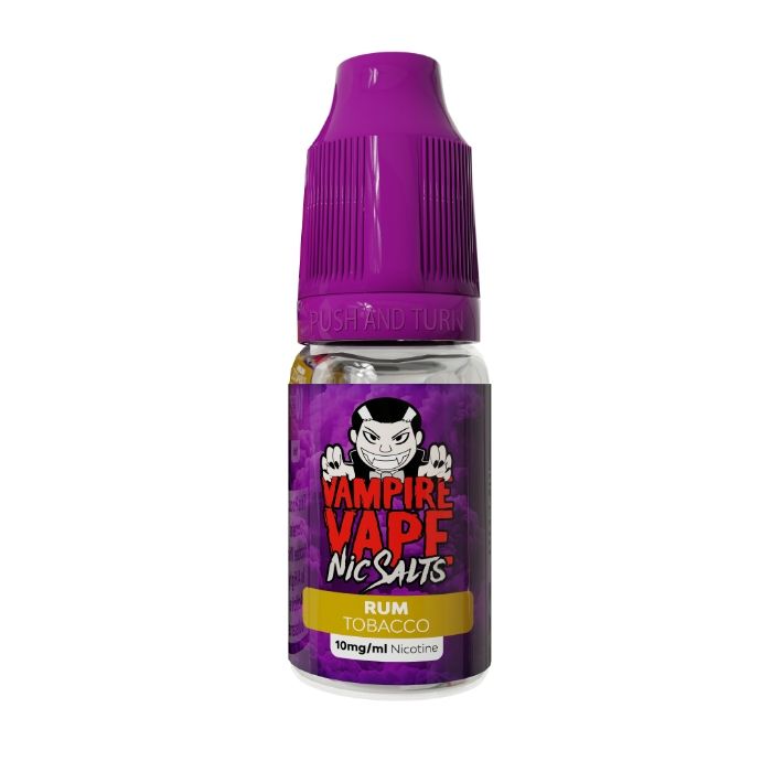 tobacco flavour vape uk Rum Tobacco Nic Salt 10ml E-Liquid