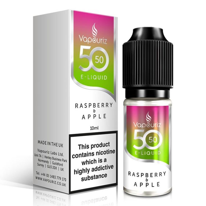 Vapouriz 50:50 - Raspberry & Apple - 10ml
