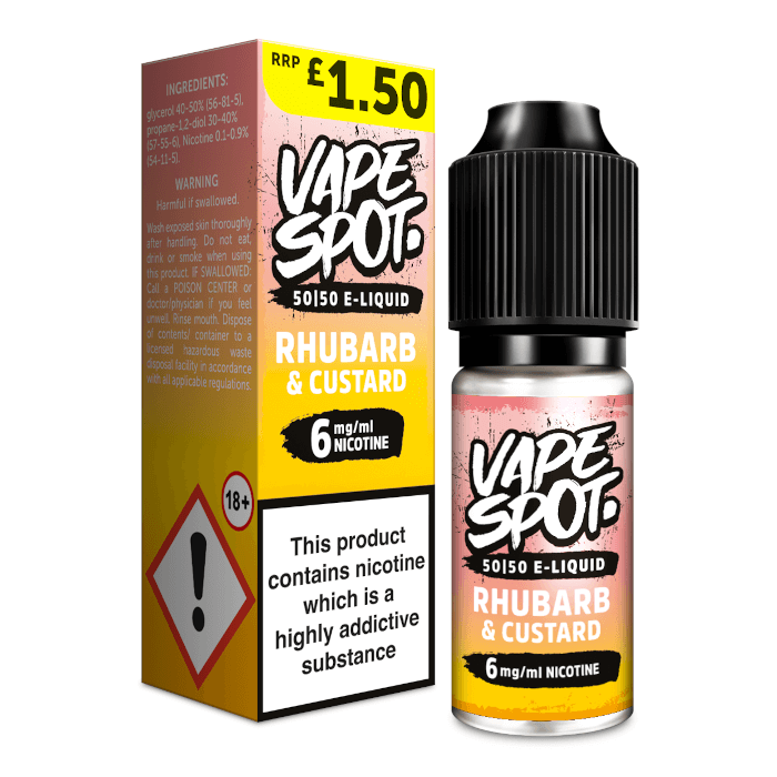 Vape Spot - Rhubarb and Custard - 10ml E-liquid