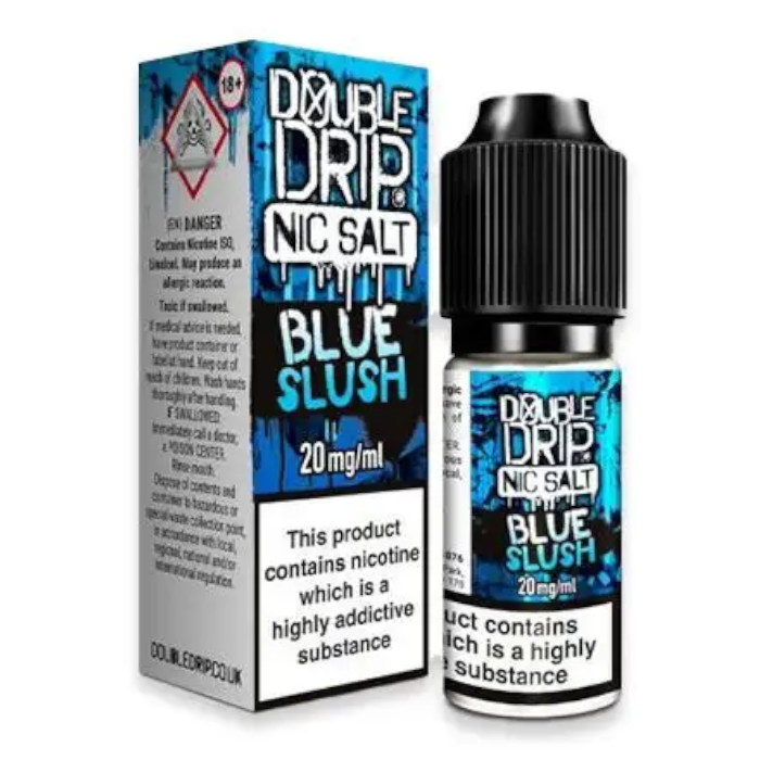 Double Drip Nic Salts – Blue Slush 10ml Vape Juice