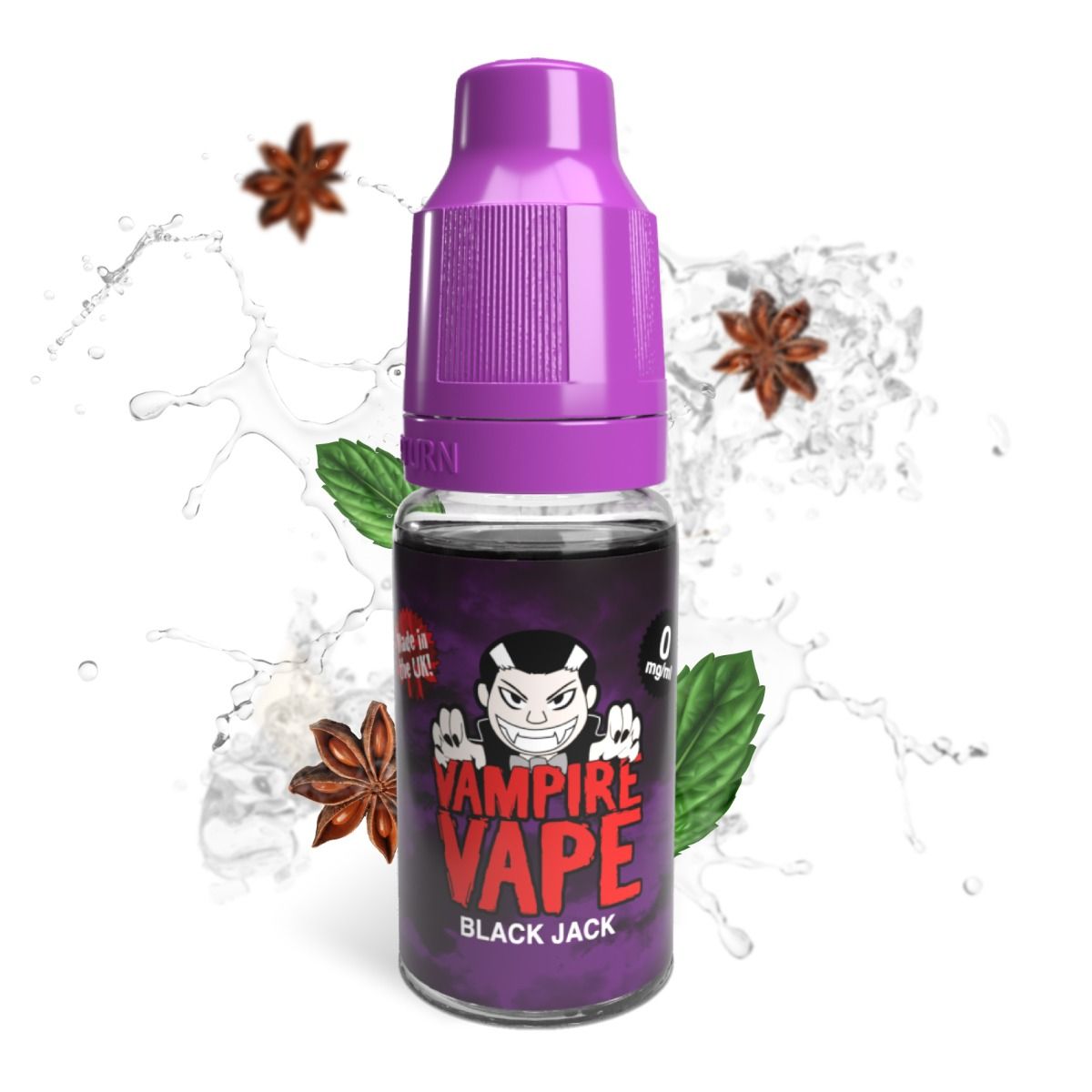 Black Jack 10ml E-Liquid  Classic Vape Juice | Vampire Vape