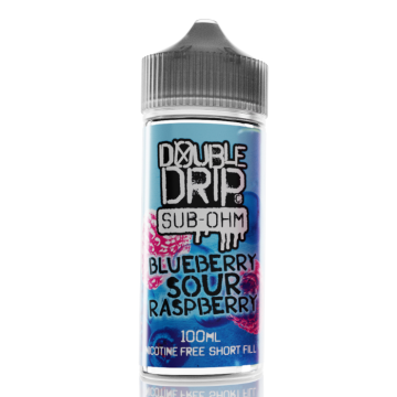 Double Drip Shortfill - Blueberry Sour Raspberry - 100ml