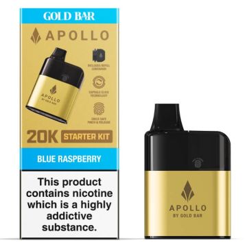 Gold Bar Apollo Prefilled Kit Blue Raspberry
