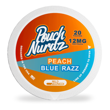 Pouch Nurdz Nicotine Pouches - Peach Blue Razz - 20PK