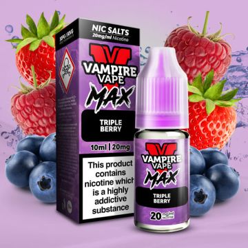 Vampire Vape Max Triple Berry 10ml Nic Salt E-Liquid