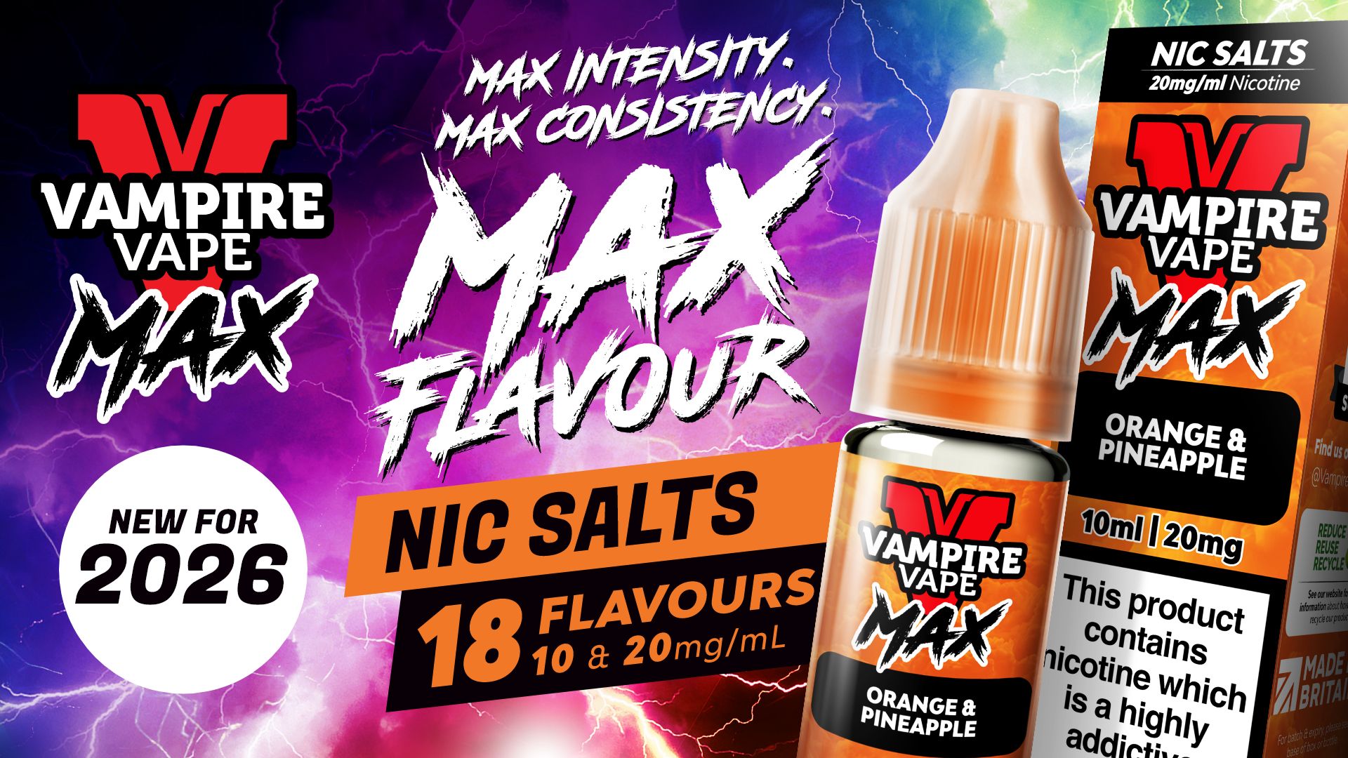 New Vampire Vape Max Nic Salts
