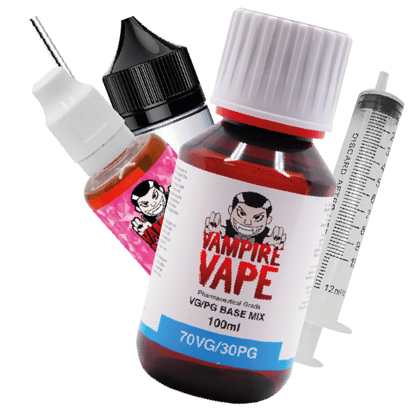 Vampire Vape DIY base liquids including VG and PG liquids