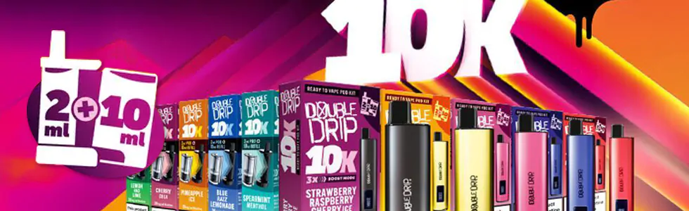 Double Drip 10,000 Puff Prefilled Vape Kit